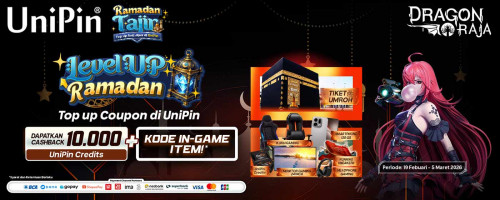 Level Up Ramadan dengan Dragon Raja! Top Up dan Dapatkan Kode In-Game Item dan Hadiah Menarik Lainnya!